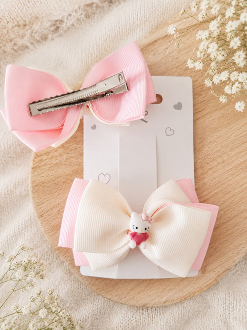Mašličky Hello Kitty růžové 2 ks — foto 2