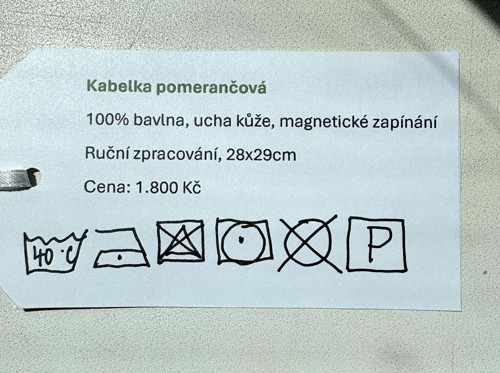 Kabelka pomerančová — foto 3