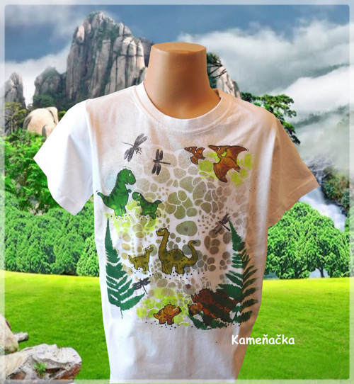 Dětské tričko - dinosauři, dinosaurus, pravěk — foto 2