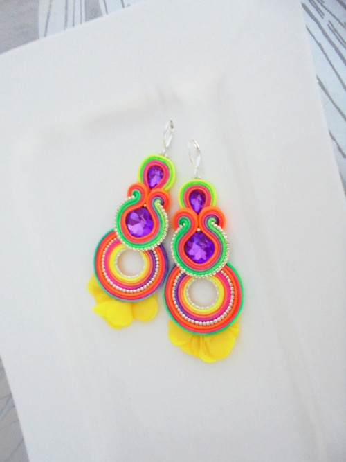 Soutache náušnice — foto 2