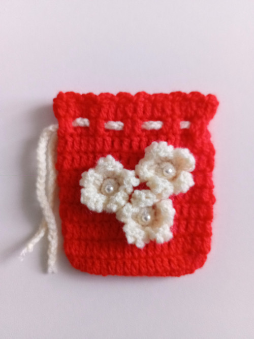 Háčkovaný pytlíček 8 x 9,5 cm — foto 5