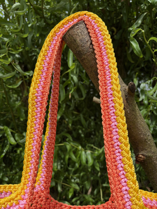 Tote bag háčkovaná plážová taška — foto 2