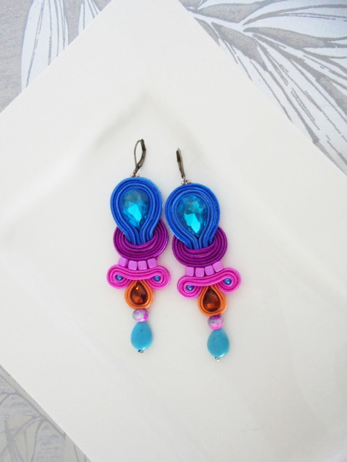 Soutache náušnice — foto 2