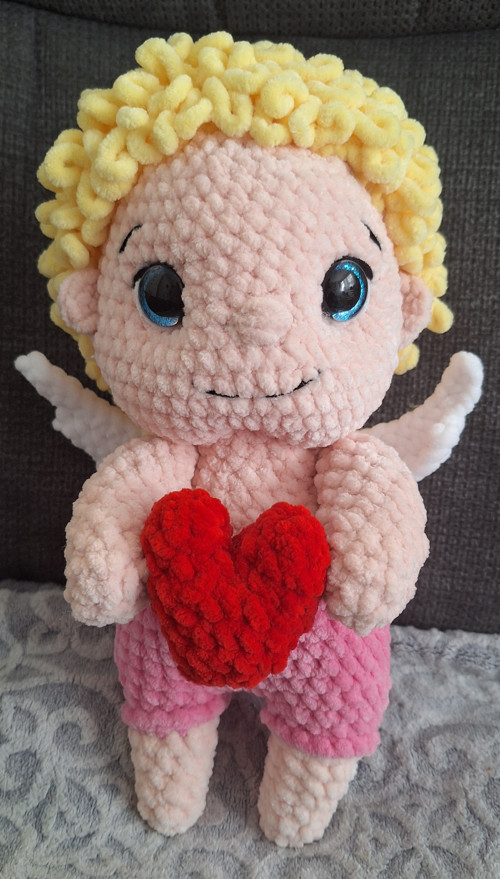 Háčkovaný Anděl -Amor — foto 3