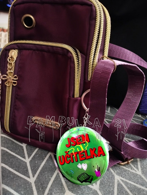 Přívěsek placka - Jsem TOP učitelka (zelená) — foto 2