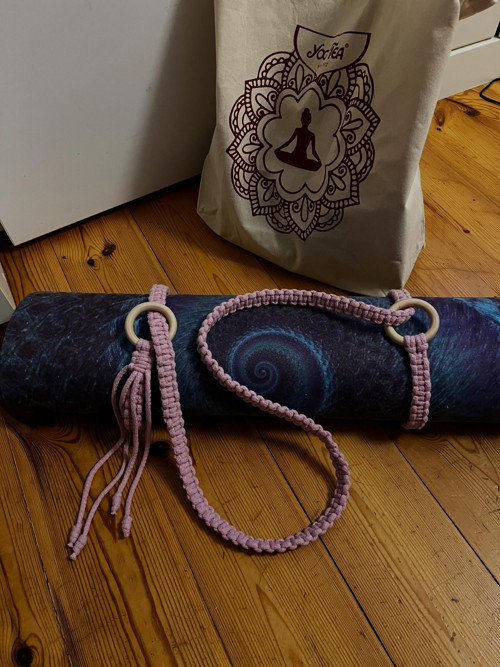 Macramé popruh na jógu / BASIC — foto 5