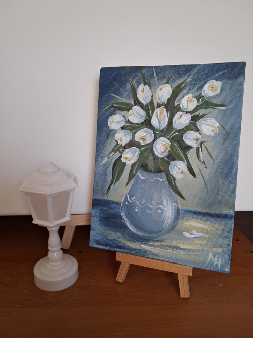 Obrázek - bílé tulipány — foto 3