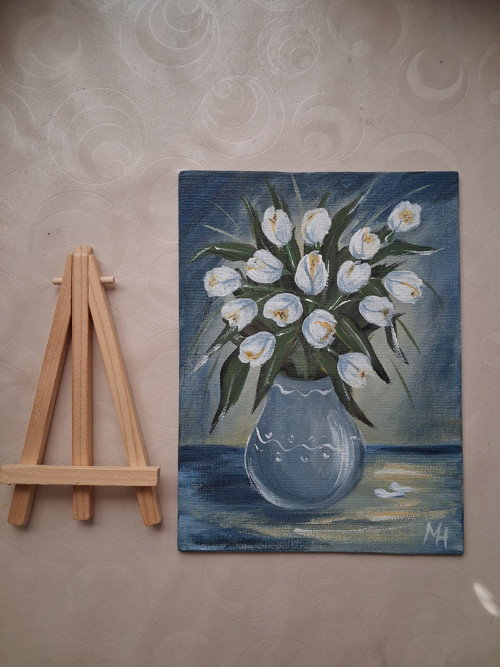 Obrázek - bílé tulipány — foto 2