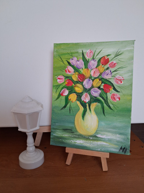 Obrázek - barevné tulipány — foto 2