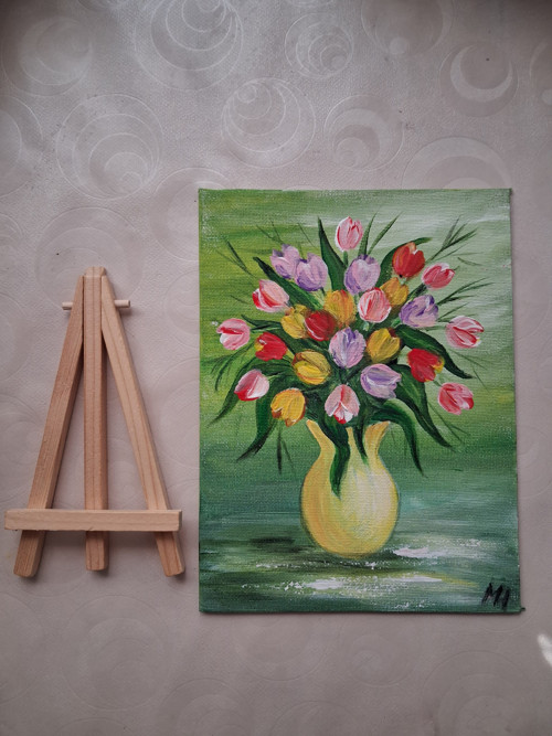Obrázek - barevné tulipány — foto 3