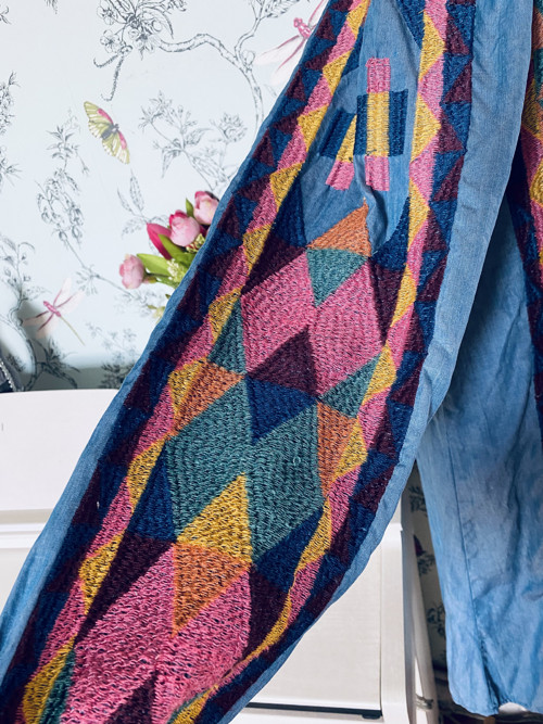 Tunikošaty boho jeans — foto 5