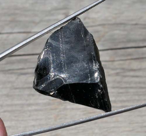 Surový obsidián stříbrný V4107 — foto 3