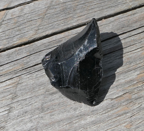 Surový obsidián stříbrný V4107 — foto 5