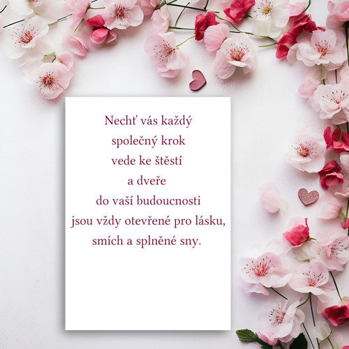 Svatební přání - s textem uvnitř — foto 2