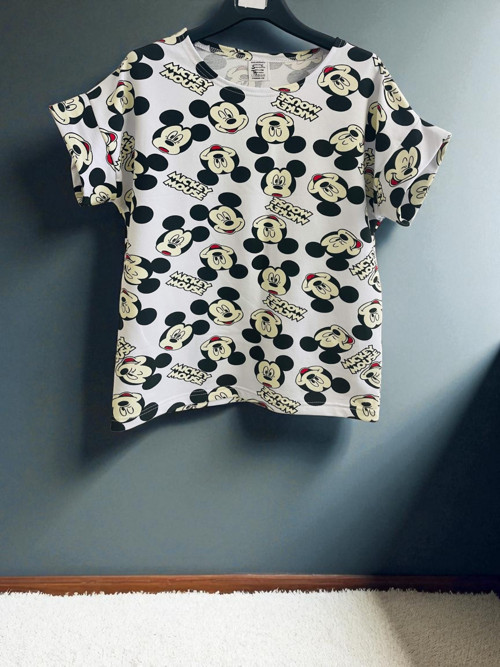 Dámské triko Mickey na bílé — foto 5