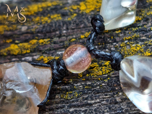 OREGON SUNSTONE - šňůrkový náhrdelník — foto 5