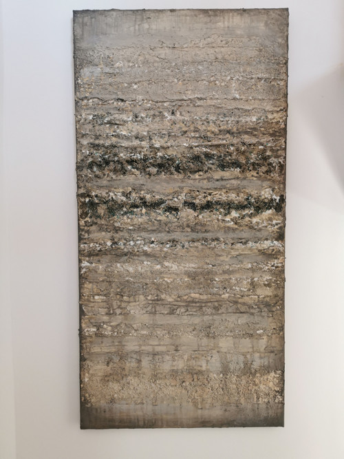 Abstraktní malba "LAYERS" 100x50 cm — foto 2