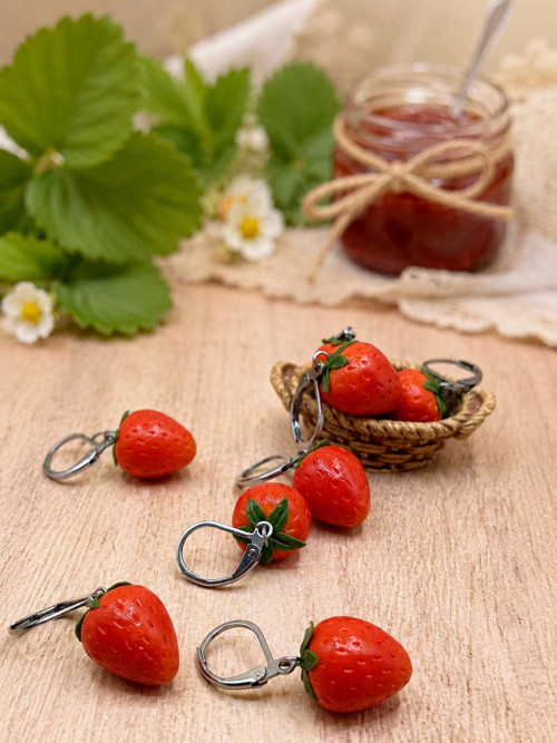 Náušnice Jahody — foto 4