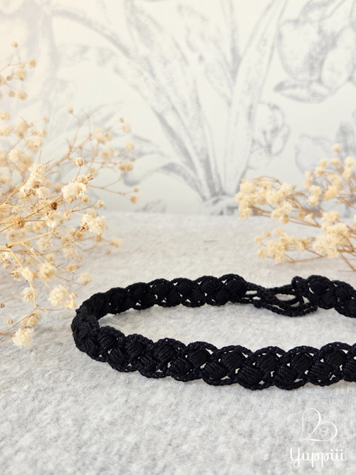 Úzký černý krajkový choker #1 — foto 2