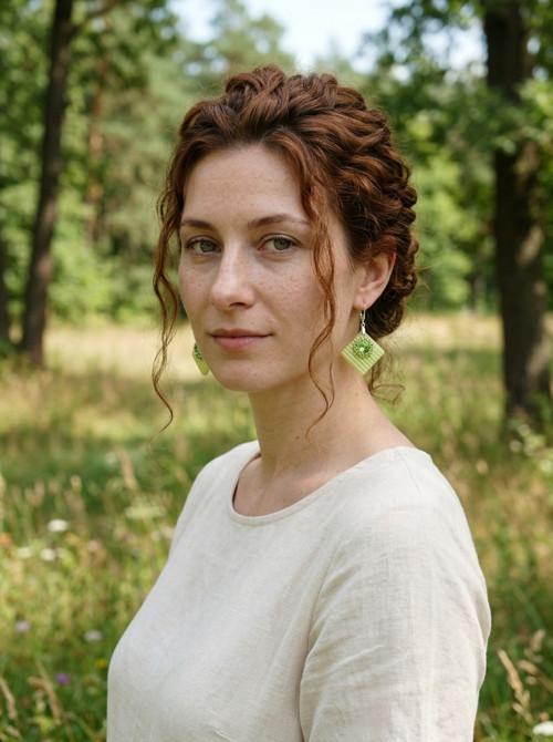 Lesní žínka - náušnice — foto 2