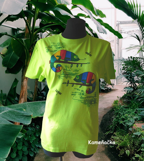 Dámské tričko s chameleonem, chameleon — foto 2