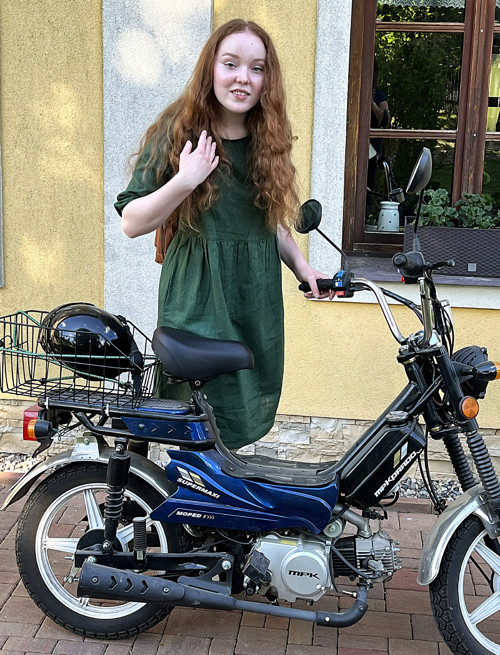 Lněné šaty IRIS - lahvově zelené — foto 2