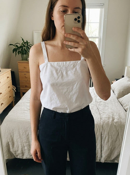 Bavlněný vyšívaný top — foto 5