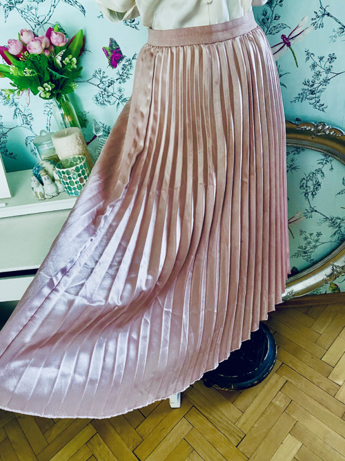 Sukně plisé powder pink — foto 4