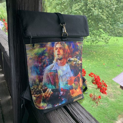 Kurt Cobain + přední kapsa na zip — foto 3
