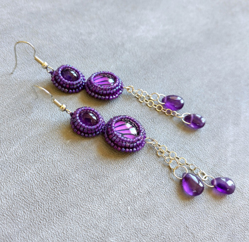Náušnice Amethyst Monarch — foto 3