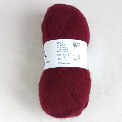 Angora Touch vínová — foto 5