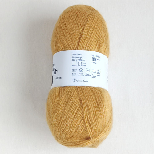 Angora Touch hořčicová — foto 4