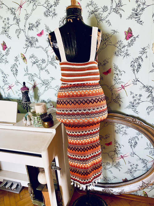 Sukně etno boho cikcak — foto 6