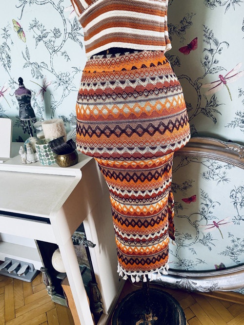 Sukně etno boho cikcak — foto 4