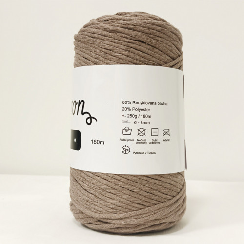 Barbante hnědá 4mm — foto 4