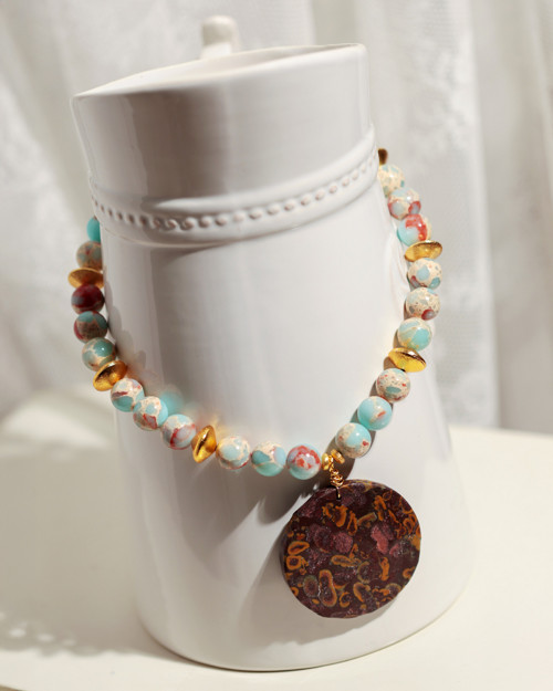 Boho talisman z jaspisu — foto 2