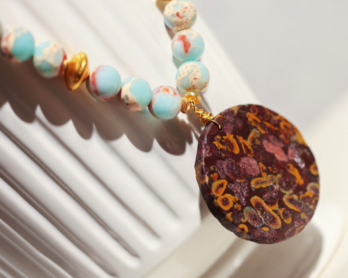 Boho talisman z jaspisu — foto 3