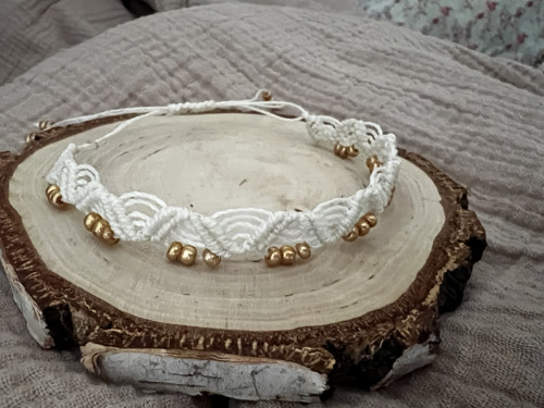 Boho nákotníček white&gold — foto 3