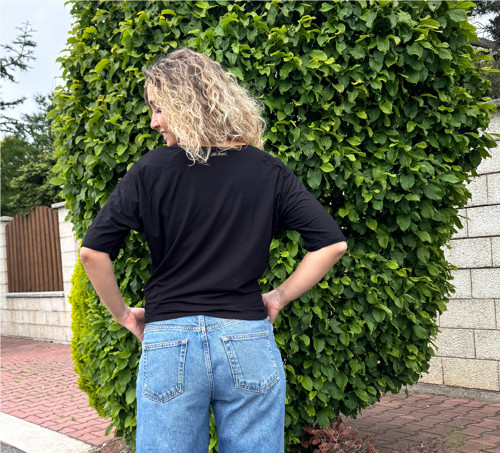 Volné triko černé — foto 6
