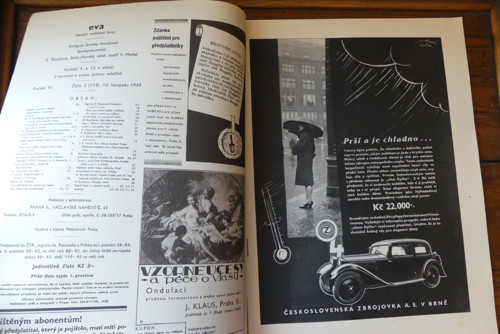 Časopis EVA, 2/1933, vintage móda — foto 4