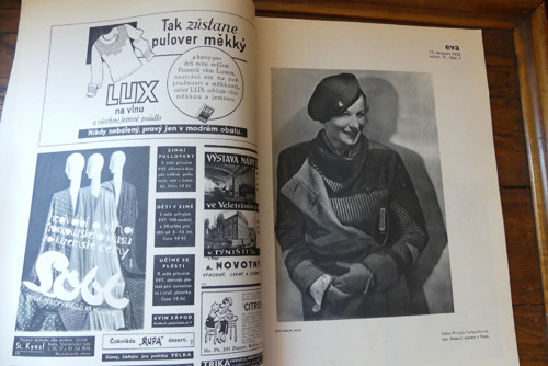 Časopis EVA, 2/1933, vintage móda — foto 3