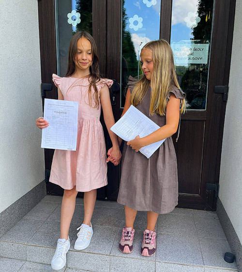 Dívčí lněné šaty - ROSALIE — foto 2