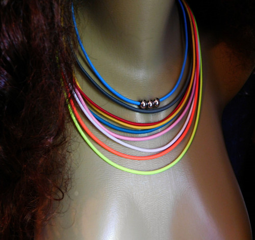 Náhrdelník - barevný, veselý,pro radost — foto 3
