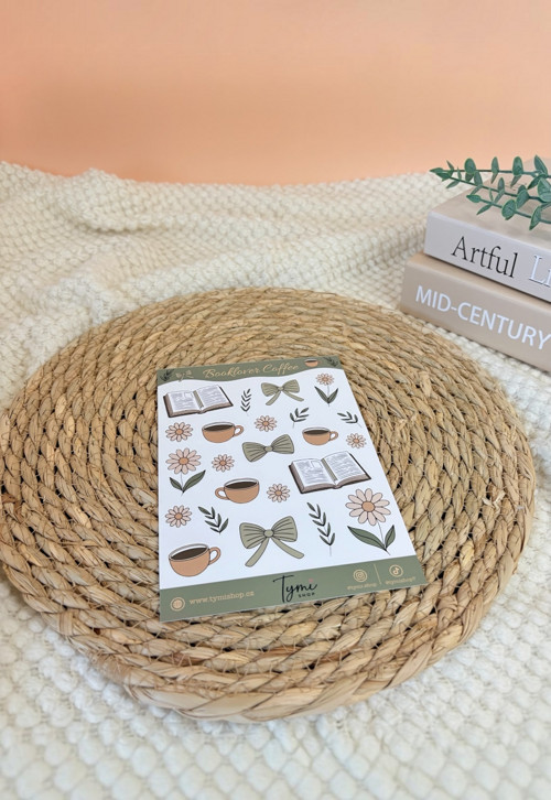 Arch samolepek - Booklover Coffee — foto 3