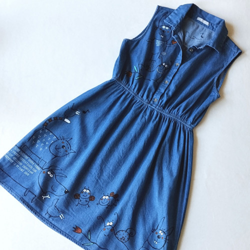 ZAJDA - jeans šaty — foto 4