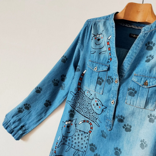 TLAPKY - jeans šaty — foto 2