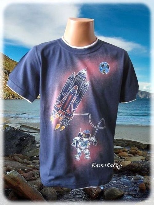 Dětské tričko - kosmonaut, raketa, vesmír — foto 2
