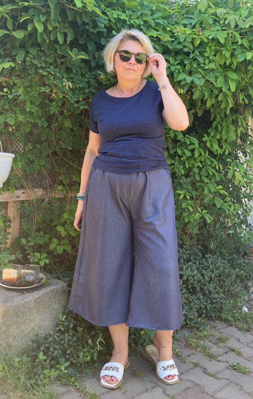 Kalhotová sukně — foto 3
