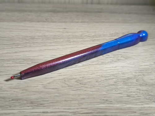 Galaxy propiska – modro-červený třpyt — foto 4