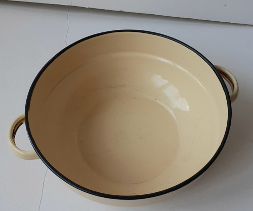 Smaltovaná mísa béžová — foto 3